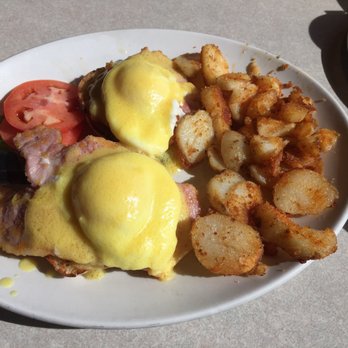 Bobby's Hideaway - Eggs benny with potatoes. - Breakfast & Brunch Near Me - Mississauga, Ontario