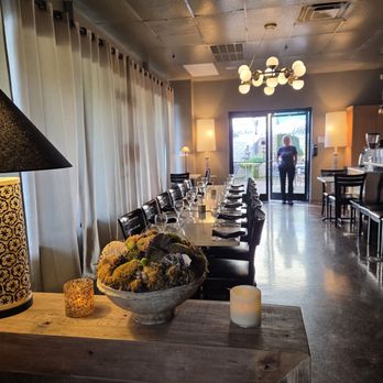 Gourmet & Co - Dining area across from pastry and Barnstable area leading to outdoor seating - New American Near Me - Johnson City, Tennessee