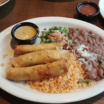 Casa Mama - Chicken Flautas with beans and rice . - Mexican Near Me - Dallas, Texas Casa Mama - Chicken Flautas with beans and rice . - Mexican Near Me - Dallas, Texas