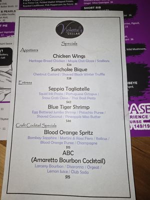 Menu photo 2 Violette’s Staten Island, NY