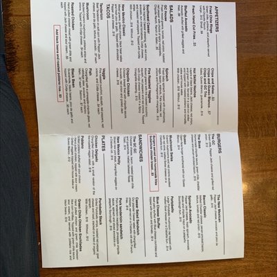Menu photo 2 Grill Caliente Ruidoso, NM