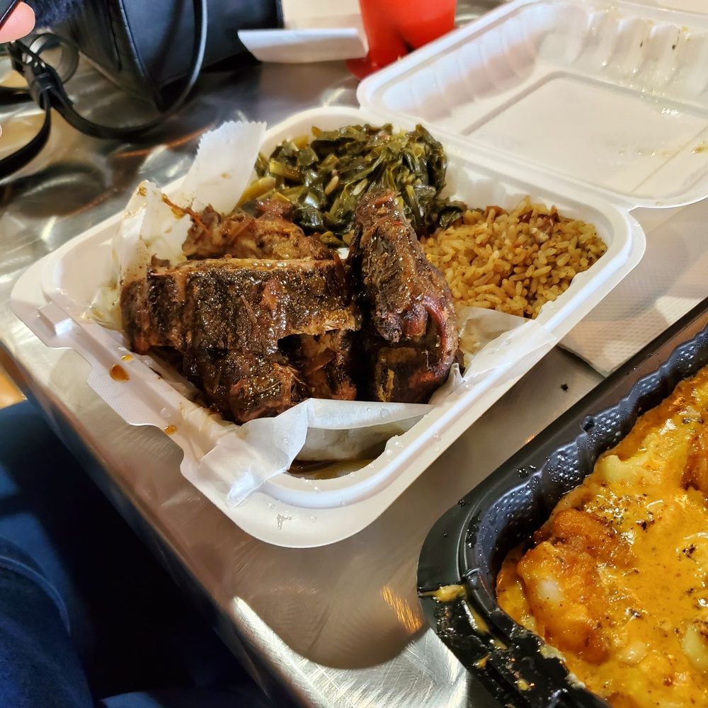 Ka'ribbean Fire - Ribs and chicken, callard greens, rice and peas - Caribbean Near Me - La Plata, Maryland Ka'ribbean Fire - Ribs and chicken, callard greens, rice and peas - Caribbean Near Me - La Plata, Maryland
