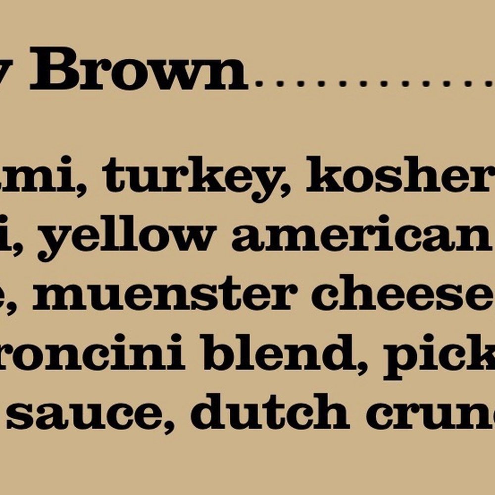 Menu Menu