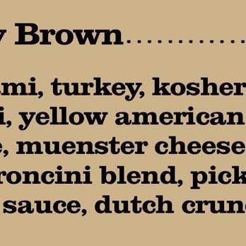 Deli Board - Menu - Delis Near Me - San Francisco, California