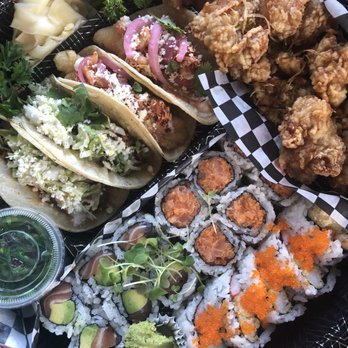 The Haam - Taco sushi platter K - new addition to their covid takeout menu - Japanese Near Me - Toronto, Ontario The Haam - Taco sushi platter K - new addition to their covid takeout menu - Japanese Near Me - Toronto, Ontario