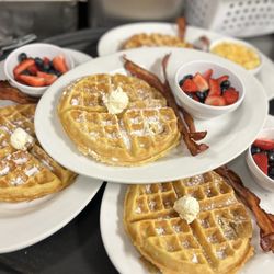 Celina's Diner - Waffle Combos for a waffle party!
