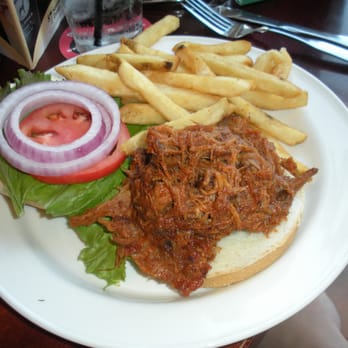 Great Dane Pub & Brewing - bbq pork sandwich w/ french fries - American Near Me - Madison, Wisconsin