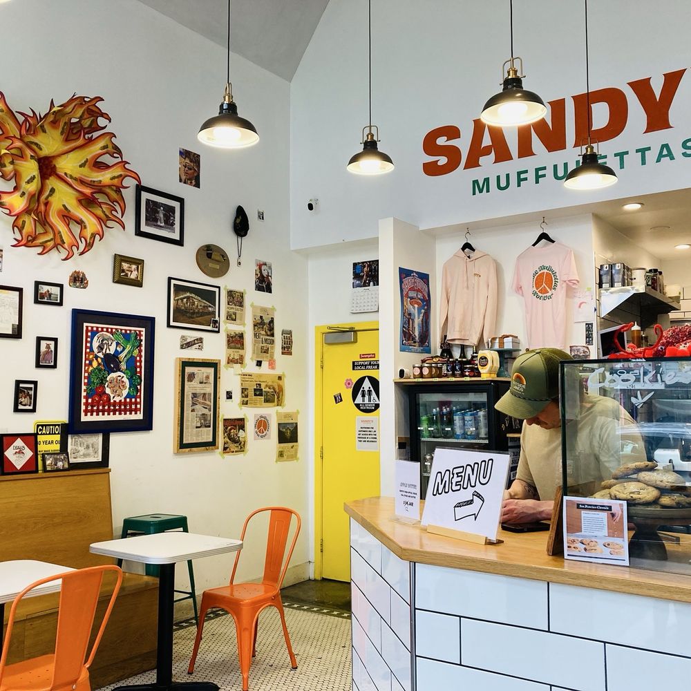 Sandy's - The counter where ordering the muffuletta is made. - Sandwiches Near Me - San Francisco, California Sandy's - The counter where ordering the muffuletta is made. - Sandwiches Near Me - San Francisco, California