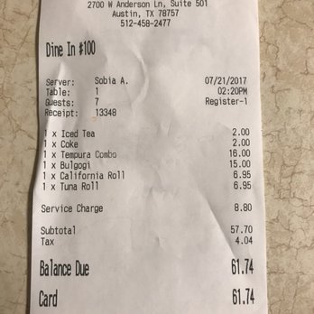 Korea House - When they charge you an $8.80 "service fee," it's wrong, it makes customers upset, and waitresses tip ratio is affected. - Korean Near Me - Austin, Texas Korea House - When they charge you an $8.80 "service fee," it's wrong, it makes customers upset, and waitresses tip ratio is affected. - Korean Near Me - Austin, Texas