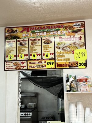Menu photo 1 Ahumadas Mexican Grill and Tacos Riverside, CA