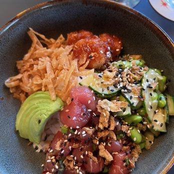 LOCAL Public Eatery Henderson - Ahi Tuna Poke Bowl, was very fresh, not spicy but had a good tangy sauce on it - Pubs Near Me - Dallas, Texas LOCAL Public Eatery Henderson - Ahi Tuna Poke Bowl, was very fresh, not spicy but had a good tangy sauce on it - Pubs Near Me - Dallas, Texas