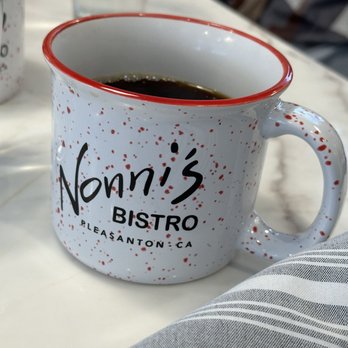 Nonni's Bistro - i like their coffee mug - Modern European Near Me - Pleasanton, California