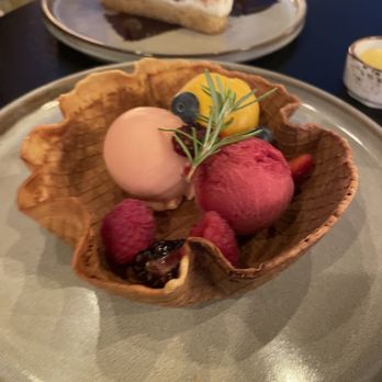 The Sur House - Sorbet flight with tiramisu - New American Near Me - Big Sur, California The Sur House - Sorbet flight with tiramisu - New American Near Me - Big Sur, California