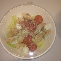 a plate of food on a table
