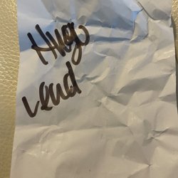 March and Ash - The manager wouldn't tell me his name and this is what he wrote down.