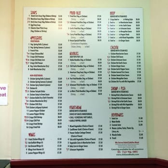 Chinese Dhaba - Menu on the wall - Indian Near Me - Decatur, Georgia Chinese Dhaba - Menu on the wall - Indian Near Me - Decatur, Georgia