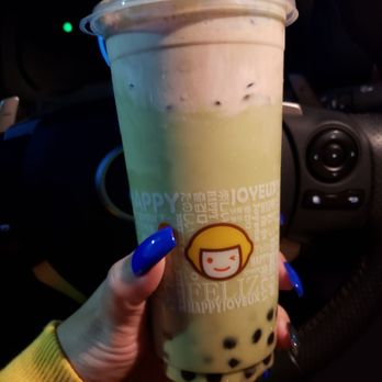 Happy Lemon - Matcha late with tiramisu salted cheese - Tea Rooms Near Me - Newark, California