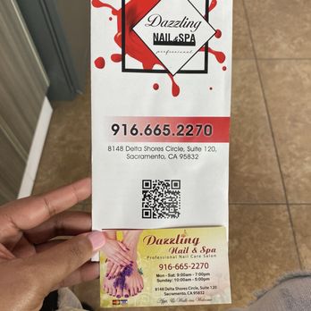 Dazzling Nails and Spa - Current pricing pamphlet - Nail Salons Near Me - Sacramento, California