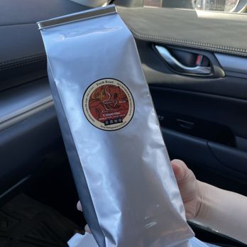 Fresh Roast - Just roasted coffee beans. The bag was HOT when he handed it to me - Coffee & Tea Near Me - San Gabriel, California