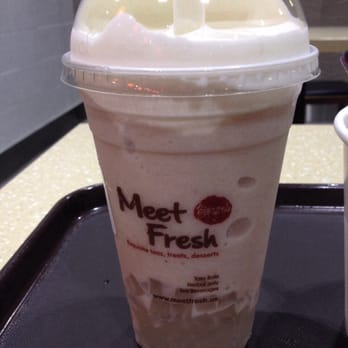 Meet Fresh - Taro Ball Slush with Cream - Desserts Near Me - Irvine, California Meet Fresh - Taro Ball Slush with Cream - Desserts Near Me - Irvine, California
