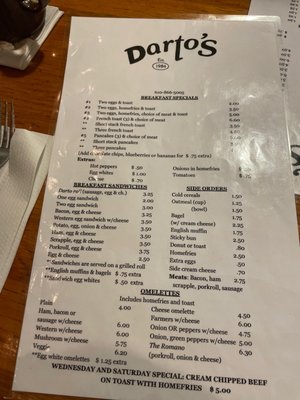 Menu photo 2 Darto's Restaurant Bethlehem, PA