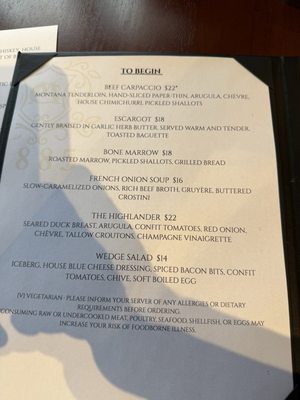 Menu photo 3 1885 Helena, MT