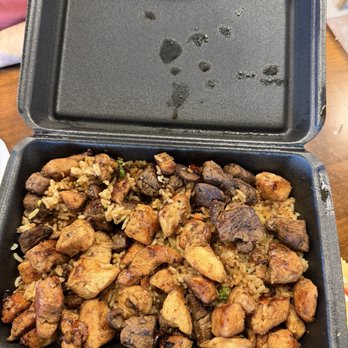 F&F Japanese Grill - Steak and chicken with fried rice was delicious! - Japanese Near Me - Laredo, Texas
