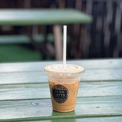 Luxe Latte - The Luxe Latte iced with oat milk!