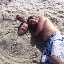 Buried in the sand! Buried in the sand!