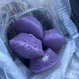 Rice cakes NOTA Ube just purple dye