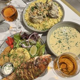 Red snapper + mansaf