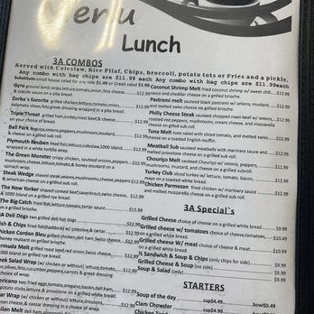 3A Cafe & Bakery - Menu - Breakfast & Brunch Near Me - Plymouth, Massachusetts