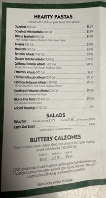 Menu photo 1 Gambino's Pizza Vinita, OK