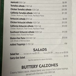 Gambino's Pizza - Menue
