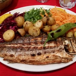 pera restaurant - Charcoal Grilled Seabass!