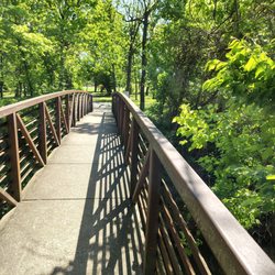 City Centre Park - Bridge to open area, away from playground