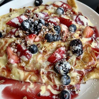 Wildberry - Signature berry bliss crepes (minus mascarpone + add pecans) - Breakfast & Brunch Near Me - Oak Brook, Illinois