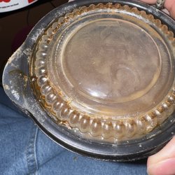 KFC - Crust all over the top of the lid. DISGUSTING.