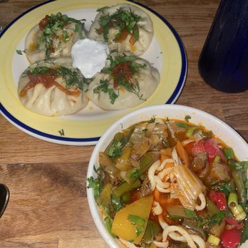 Uma's - Lagman Manti with Squash - Russian Near Me - Rockaway Beach, New York