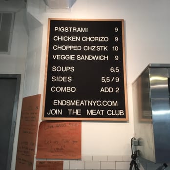 Ends Meat - Sandwich, soup and sides menu - Butcher Near Me - Brooklyn, New York Ends Meat - Sandwich, soup and sides menu - Butcher Near Me - Brooklyn, New York