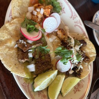 Pink Cactus - Happy hour tacos... Shrimp. Steak. And Chorizo. - Tacos Near Me - Charleston, South Carolina