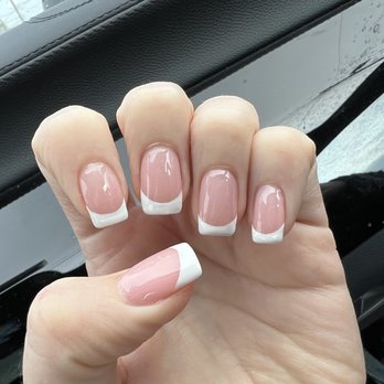 LV Nail & Spa - LCN gel french manicure - Nail Salons Near Me - East Hanover, New Jersey
