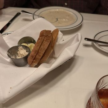 Weber's Restaurant - Clam chowder and what's left of the bread and pate - Seafood Near Me - Ann Arbor, Michigan Weber's Restaurant - Clam chowder and what's left of the bread and pate - Seafood Near Me - Ann Arbor, Michigan