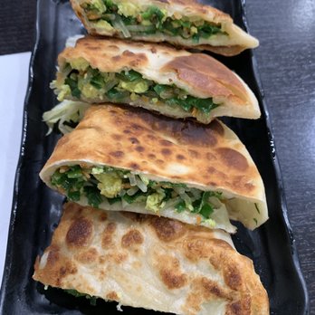 Dumpling Garden - Green Chive Pancake (2) - Dim Sum Near Me - Mountain View, California