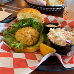 Crab cake sandwich