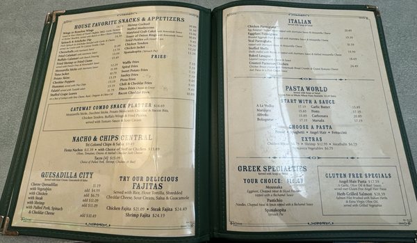 Menu photo 1 Gateway Diner Highland, NY