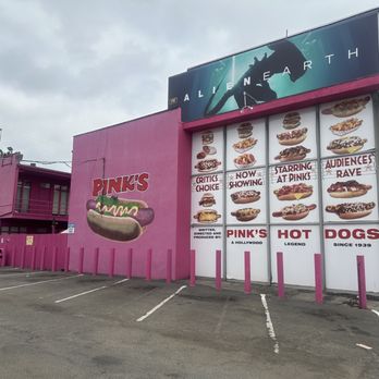 Pink's Hot Dogs - Free Parking on the North Side of the Building - Hot Dogs Near Me - Los Angeles, California