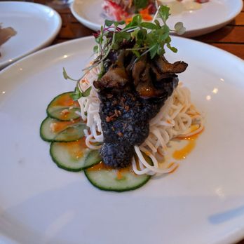 Ka'ana Kitchen - Black sesame noodles, peanut, garlic, maitake mushroom - yum! - Asian Fusion Near Me - Wailea, Hawaii Ka'ana Kitchen - Black sesame noodles, peanut, garlic, maitake mushroom - yum! - Asian Fusion Near Me - Wailea, Hawaii
