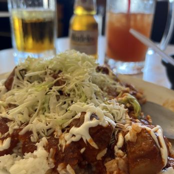 Joses Birrieria - Morisqueta (white rice, beans, costillas de puerco, sour cream and cabbage). Delicious! - Mexican Near Me - Stockton, California Joses Birrieria - Morisqueta (white rice, beans, costillas de puerco, sour cream and cabbage). Delicious! - Mexican Near Me - Stockton, California