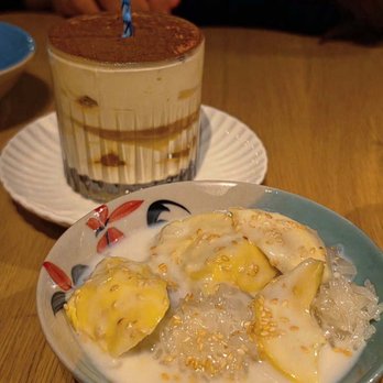 Kalaya - Durian Sticy Rice and Thai Tea Tiramisu - Thai Near Me - Philadelphia, Pennsylvania Kalaya - Durian Sticy Rice and Thai Tea Tiramisu - Thai Near Me - Philadelphia, Pennsylvania